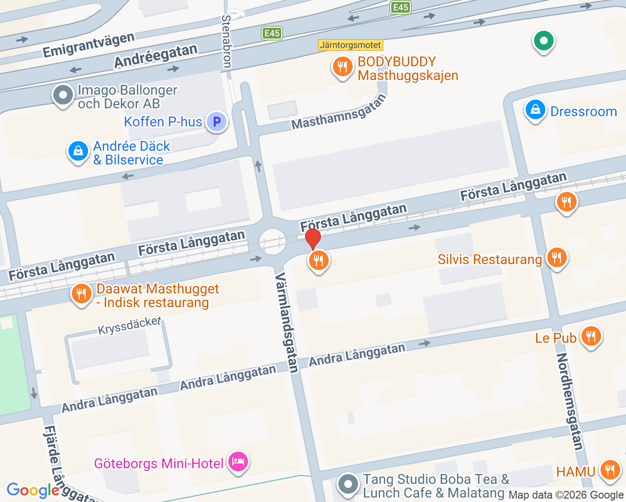 Karta till Folktandvården Järntorget Göteborg, Göteborg