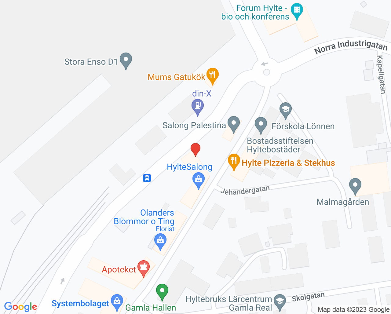 Karta till Tandvårdscentralen Hylte AB