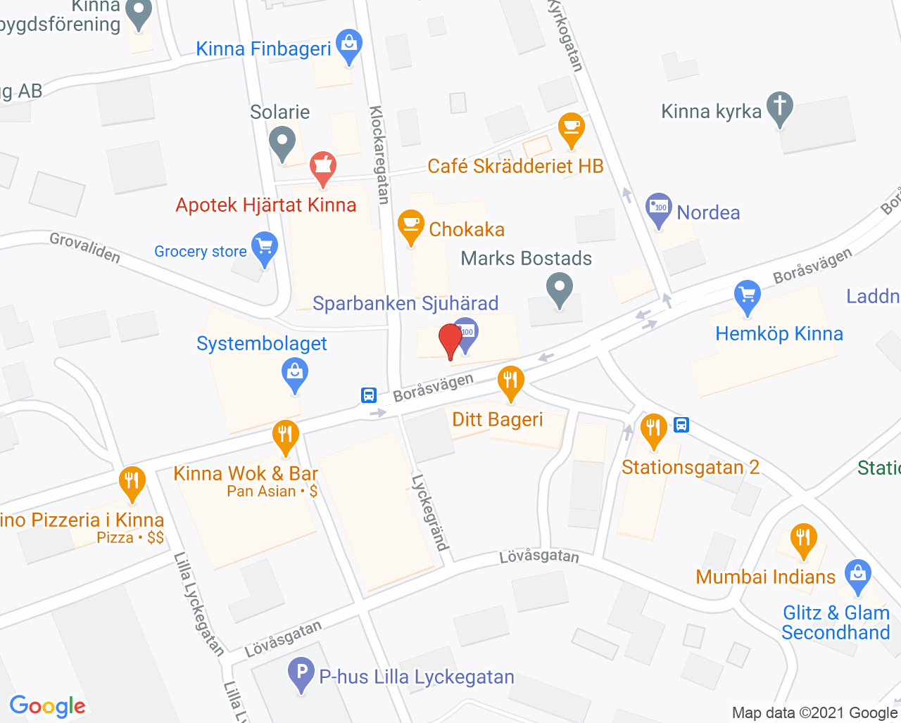 Karta till Wikander Synsam