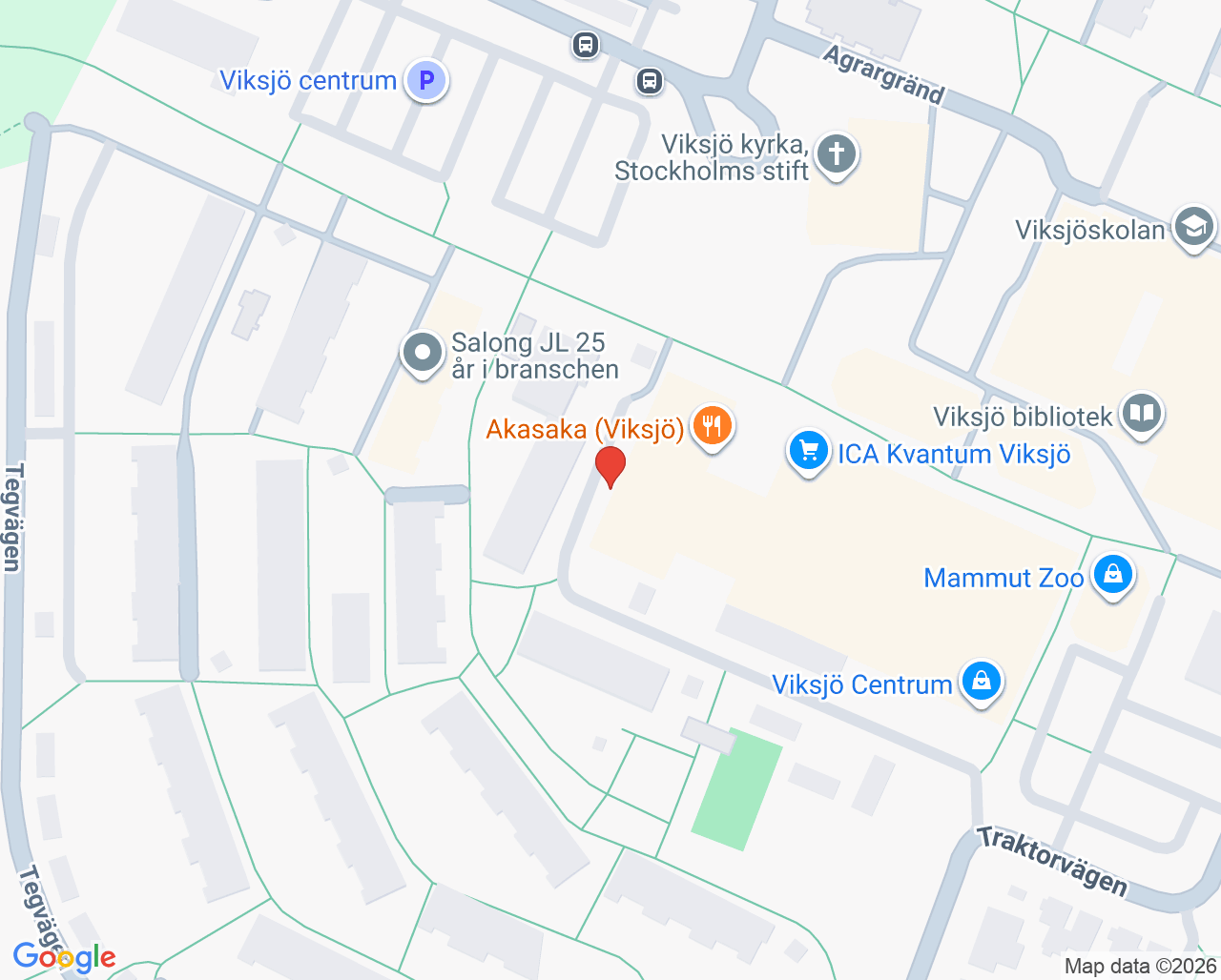 Karta till Capio Vårdcentral Viksjö