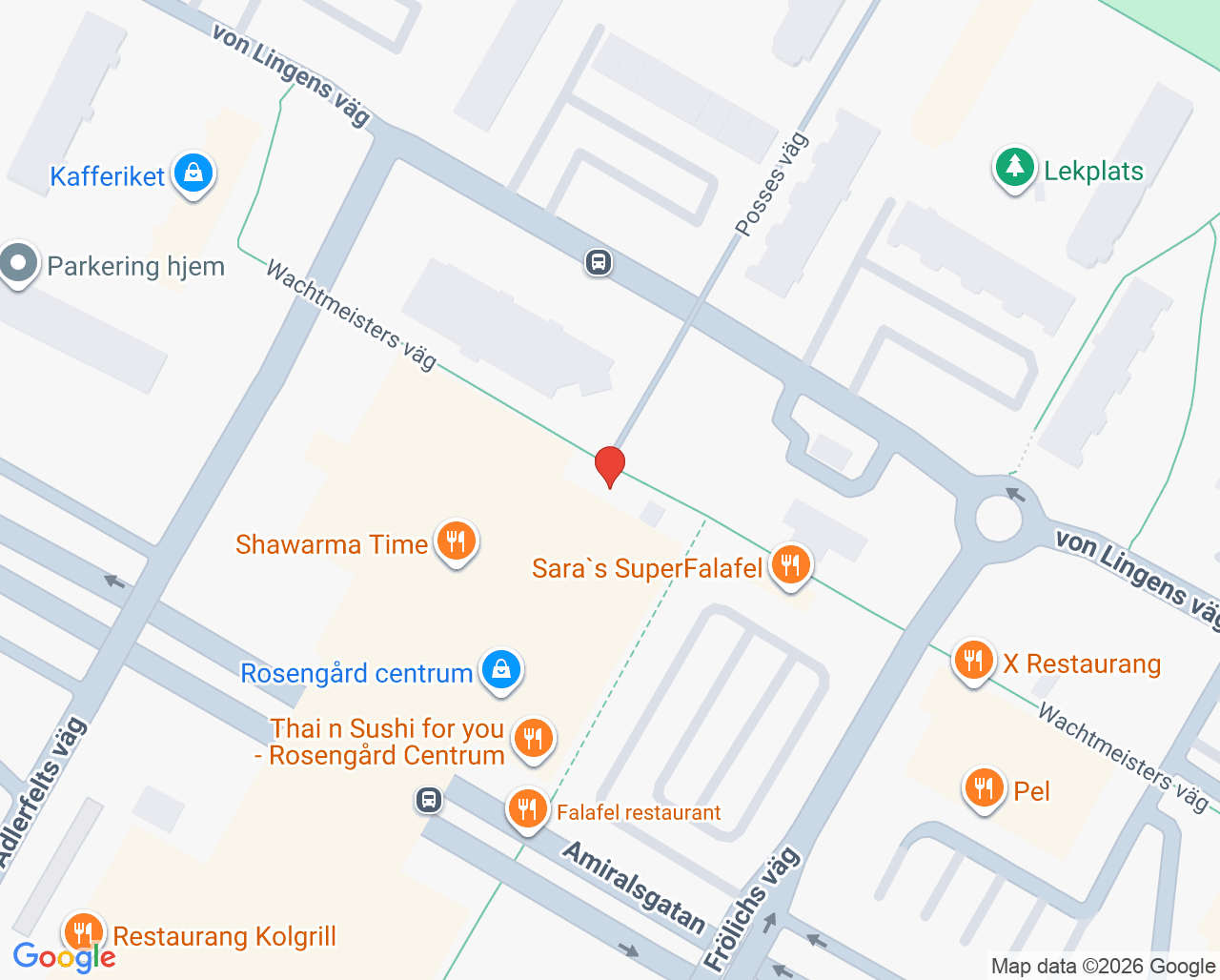 Karta till Imadent Tandvård AB Rosengård, Malmö
