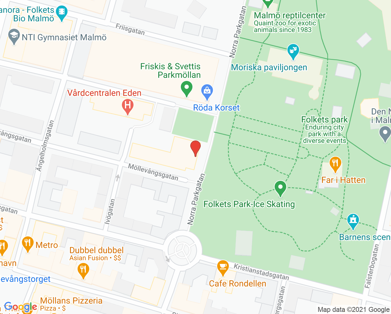 Karta till Barnavårdscentralen Familjens hus