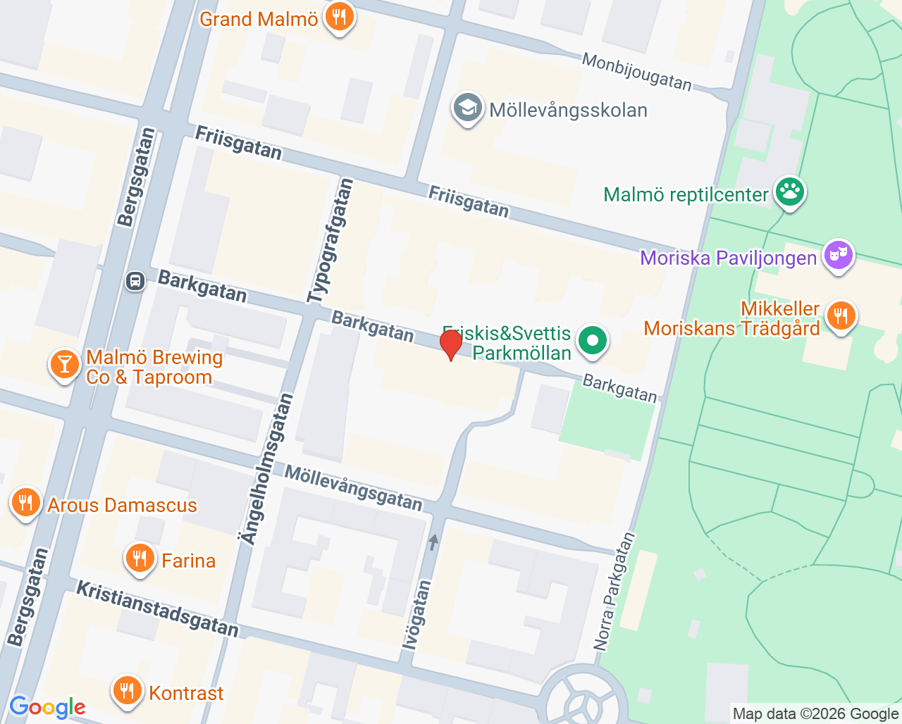 Karta till Avancerad sjukvård i hemmet Malmö