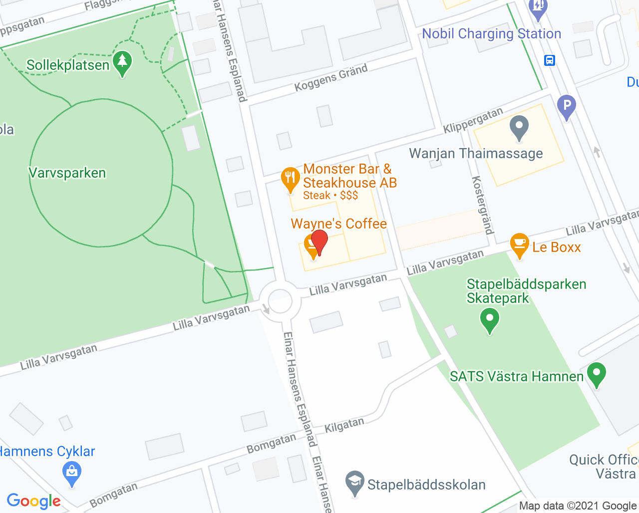 Karta till Akademikliniken Malmö