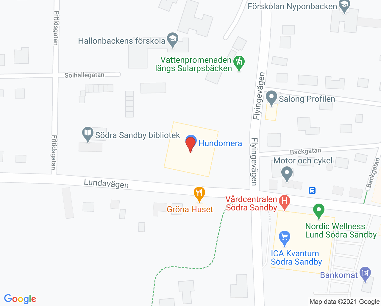 Karta till Gullberg Carin, Södra Sandby