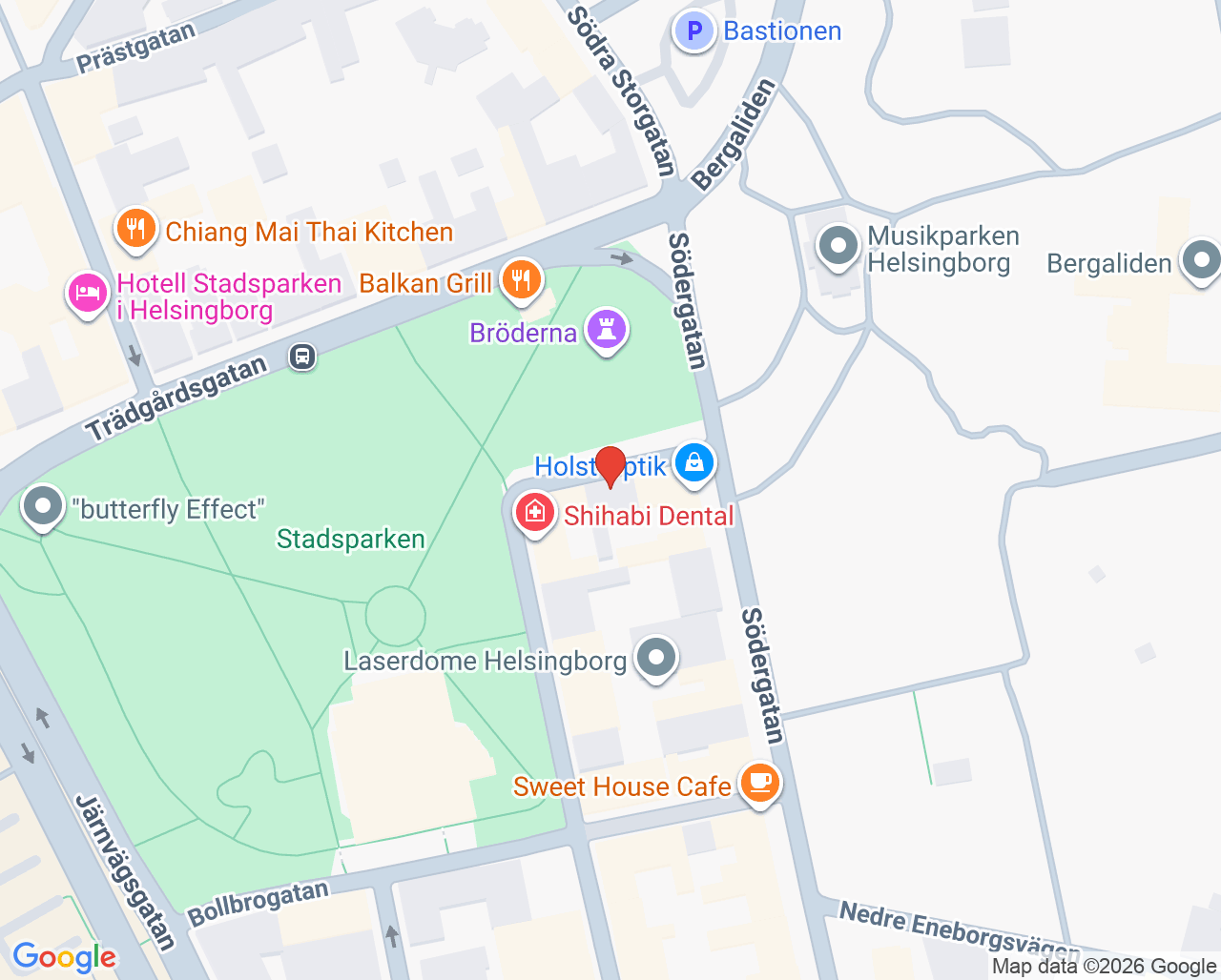 Karta till Beteendekonsulterna Helsingborg AB, Helsingborg