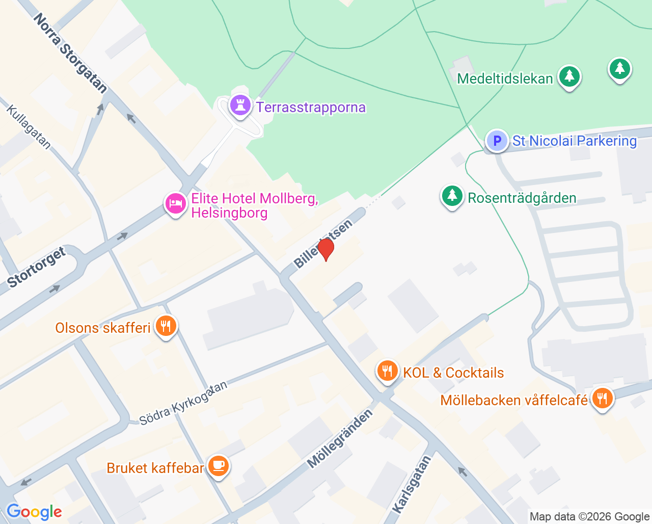 Karta till Kramer Conny, Helsingborg