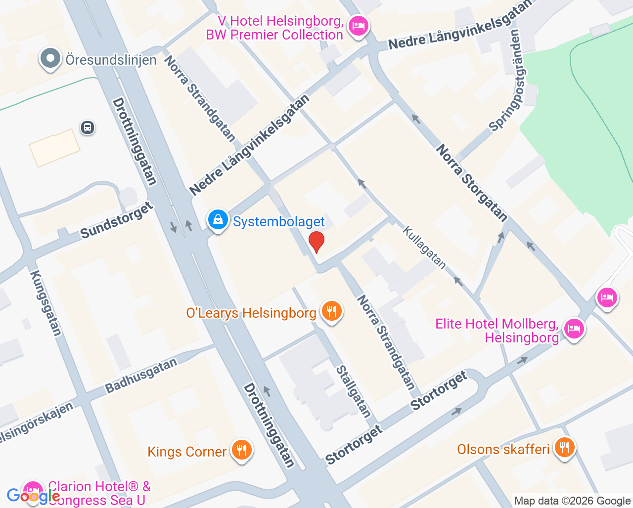 Karta till Palmyra Ögonklinik Helsingborg, Helsingborg