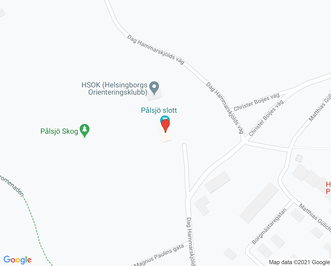 Karta till Frogner Heart, Helsingborg