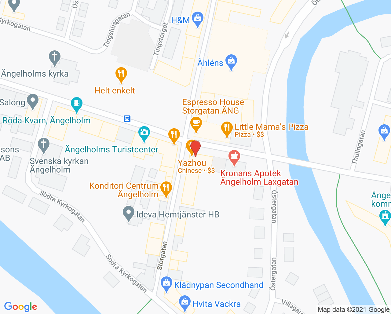 Karta till Tandläkare Simon Ström, Ängelholm