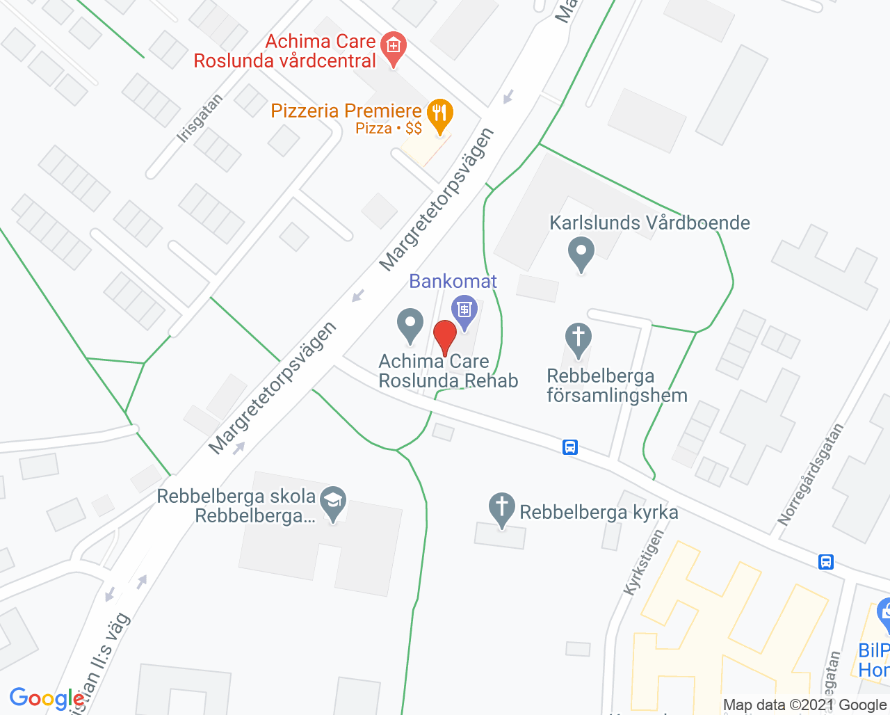 Karta till Avancerad sjukvård i hemmet Ängelholm