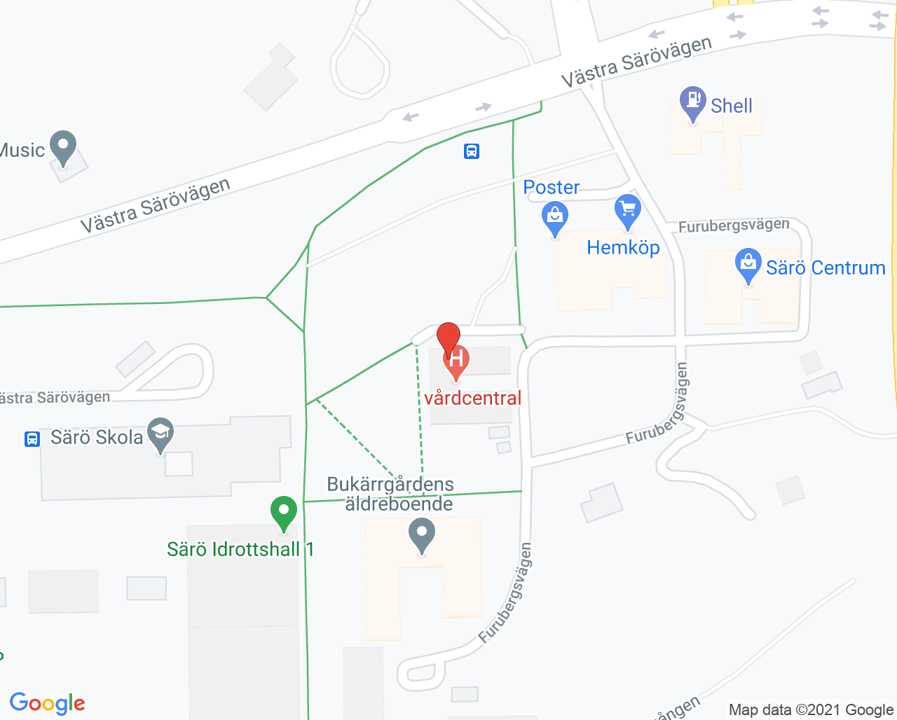 Karta till Provtagningen Särö
