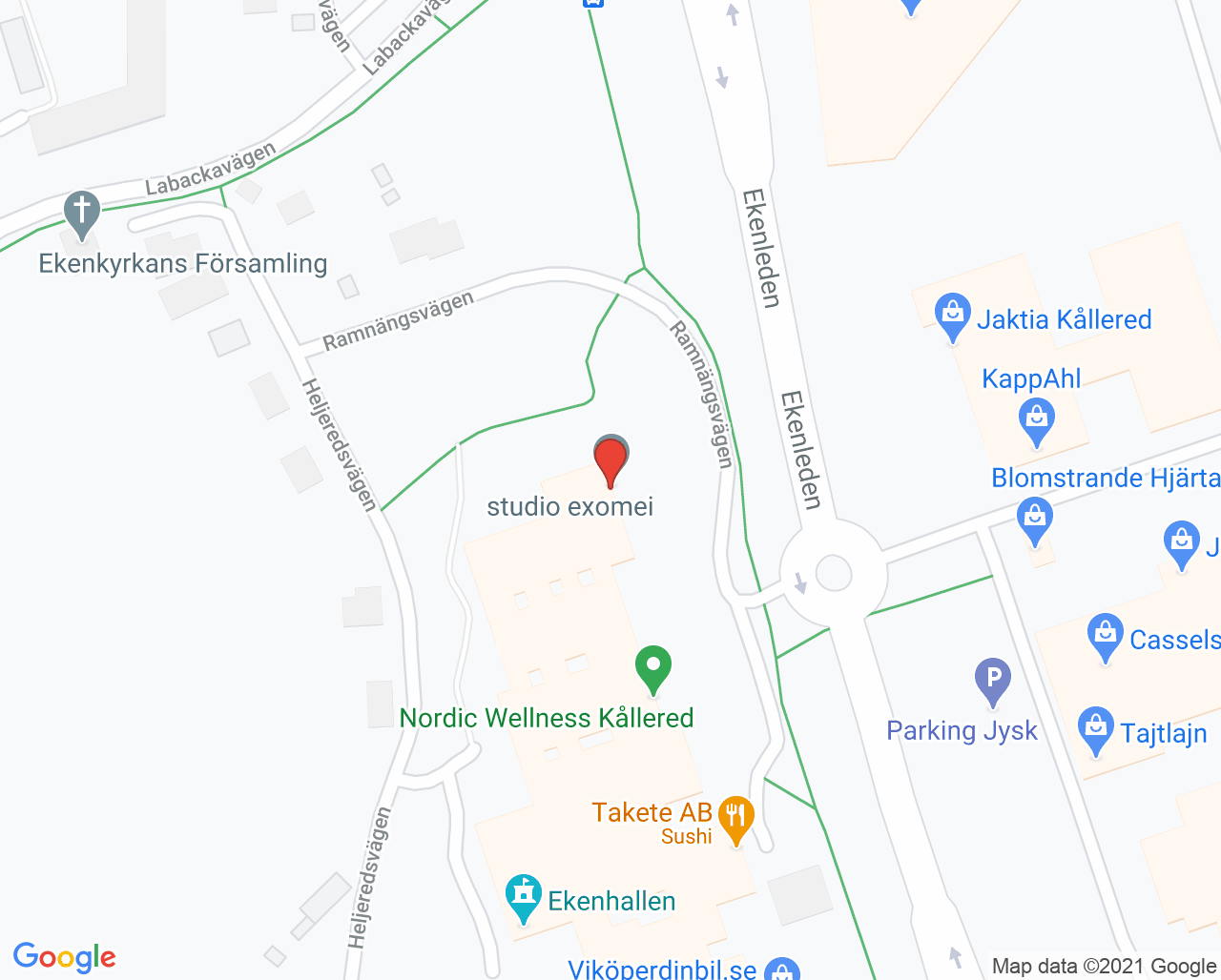 Karta till UPH Hälsa Hemma