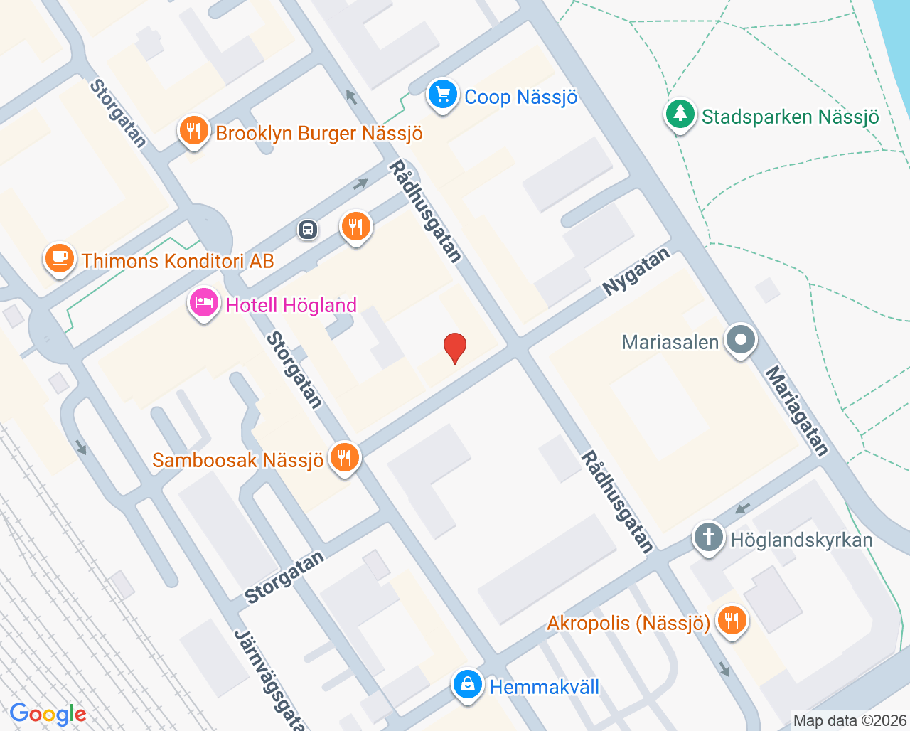 Karta till Vital Nässjö