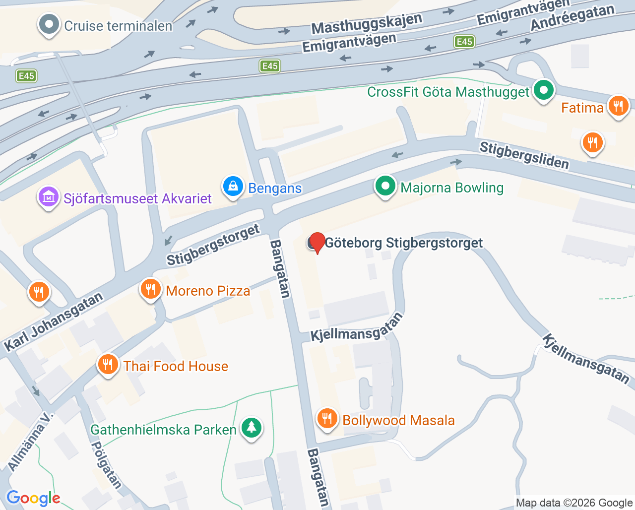 Karta till Hälsosupport Väst Gunnel Grann, Göteborg