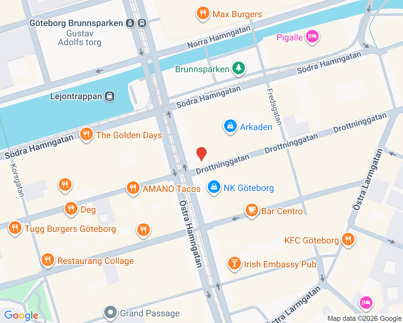 Karta till Hälsa Hemma vårdcentral i Göteborg