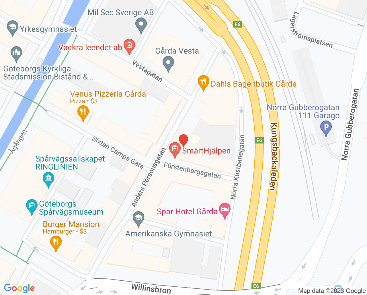 Karta till GynRaMa