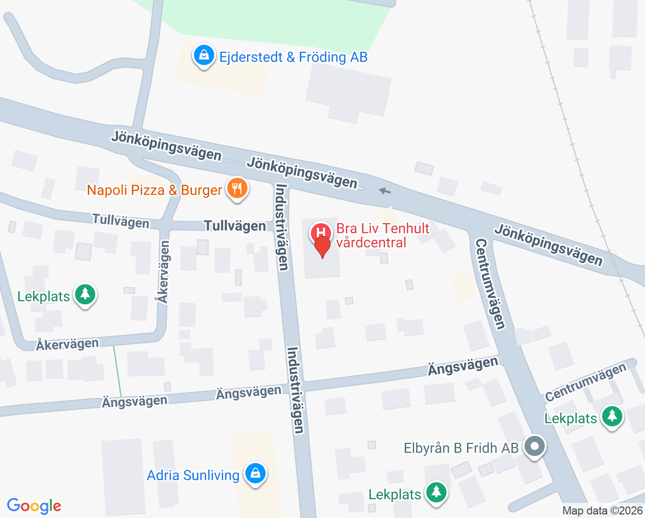 Karta till Barnhälsovården Tenhult