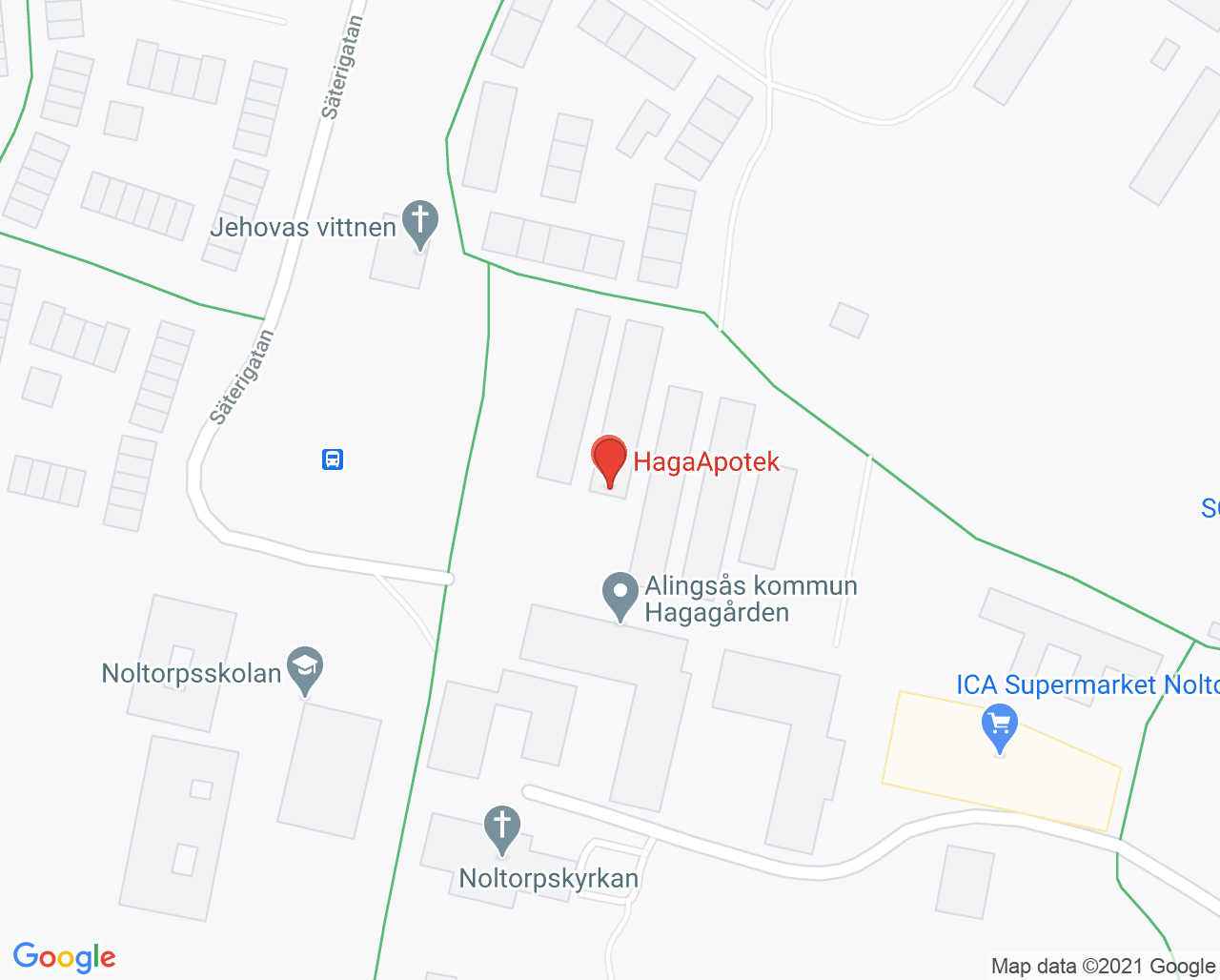 Karta till Medpro Noltorp - Ungas Psykiska Hälsa