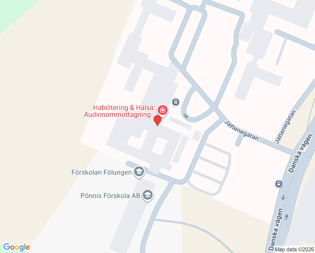Karta till Närhälsan Falköping rehabmottagning, Falköping