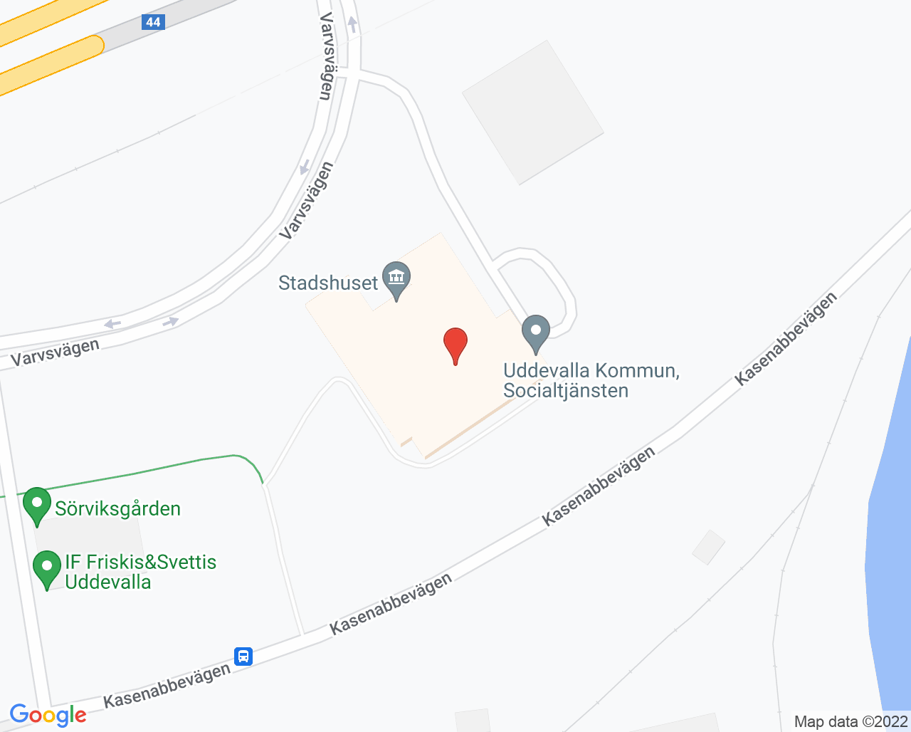 Karta till Hälso- och sjukvård i hemmet, Uddevalla kommun