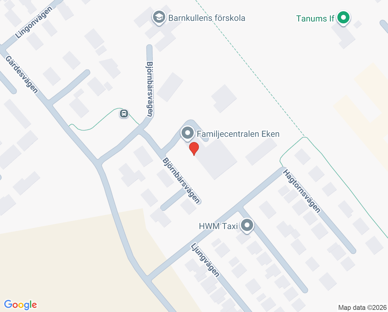 Karta till Tanumshede barnmorskemottagning, Tanumshede