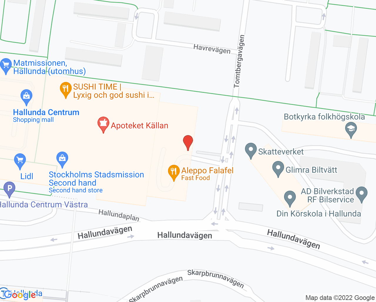Karta till Maya och Hugo BUMM Hallunda
