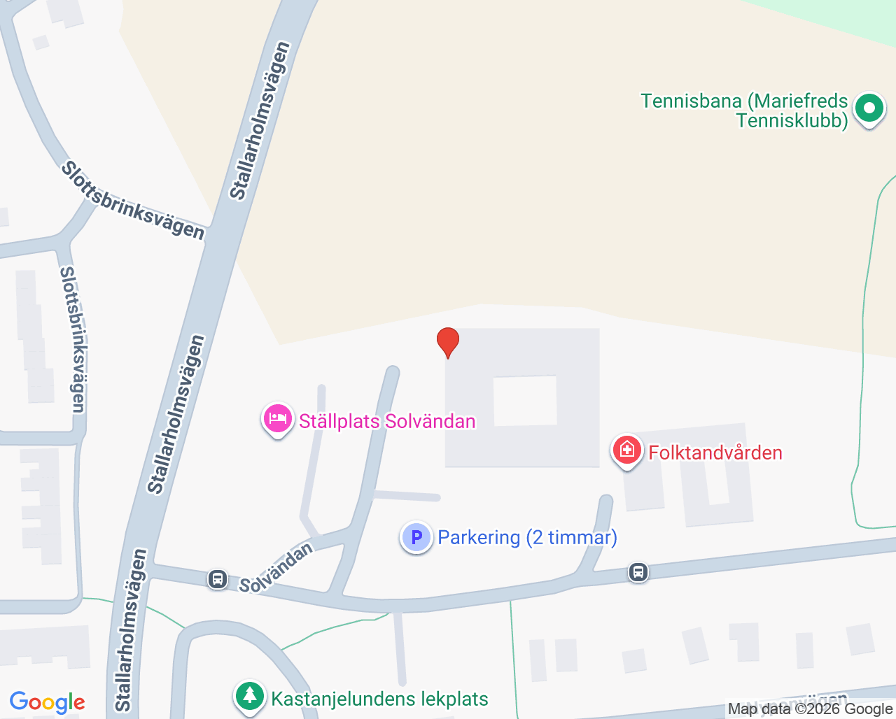 Karta till Läkarmottagning barn och ungdom, Strängnäs