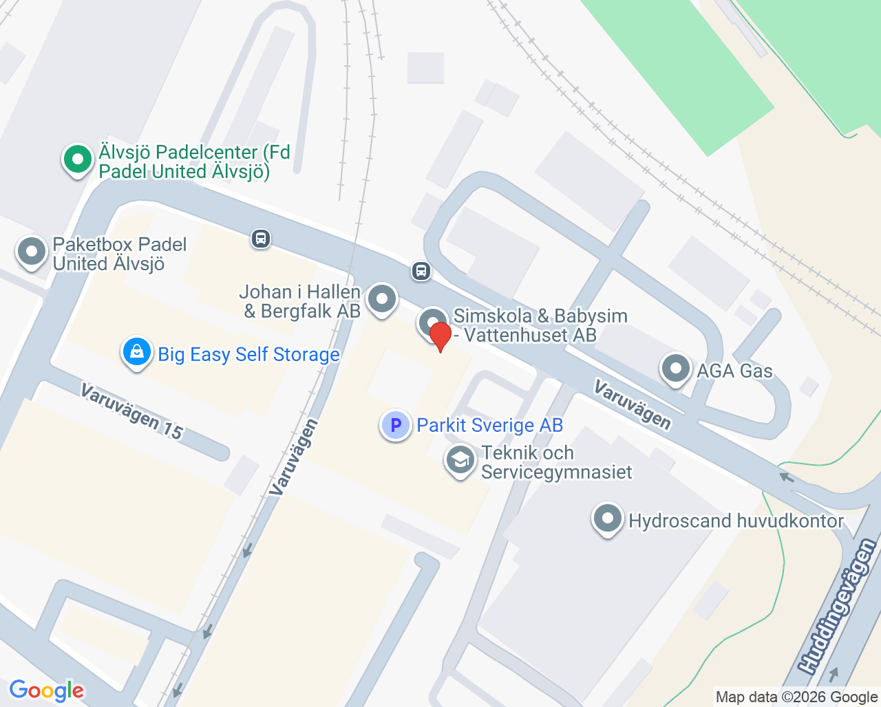 Karta till ASIH Familjeläkarna Älvsjö omr 4