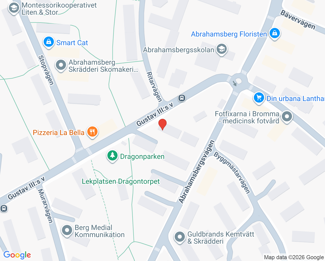 Karta till Tandläkare Frida Sadeghi Bromma, Bromma