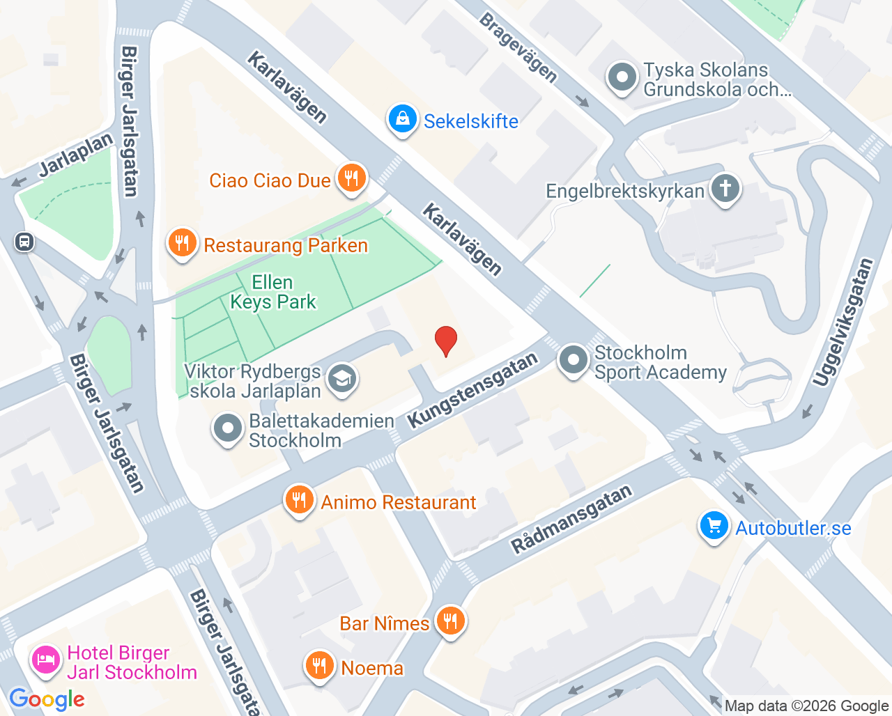 Karta till TK partners AB (tidigare Östermalm Health Clinic AB) - Konkurs 2026-07-24