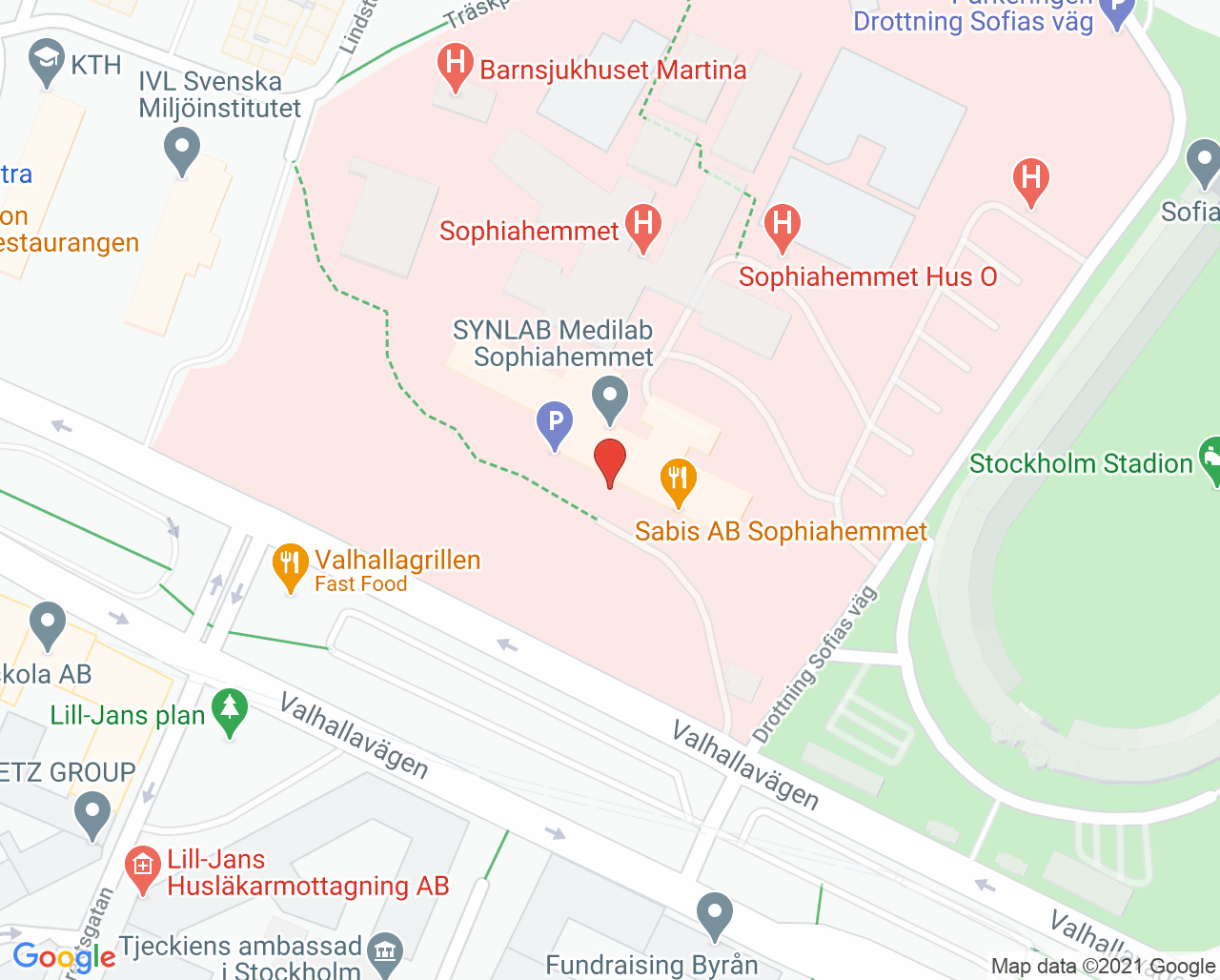 Karta till Hjärt-lung-allergimottagningen - Christina Jarnert