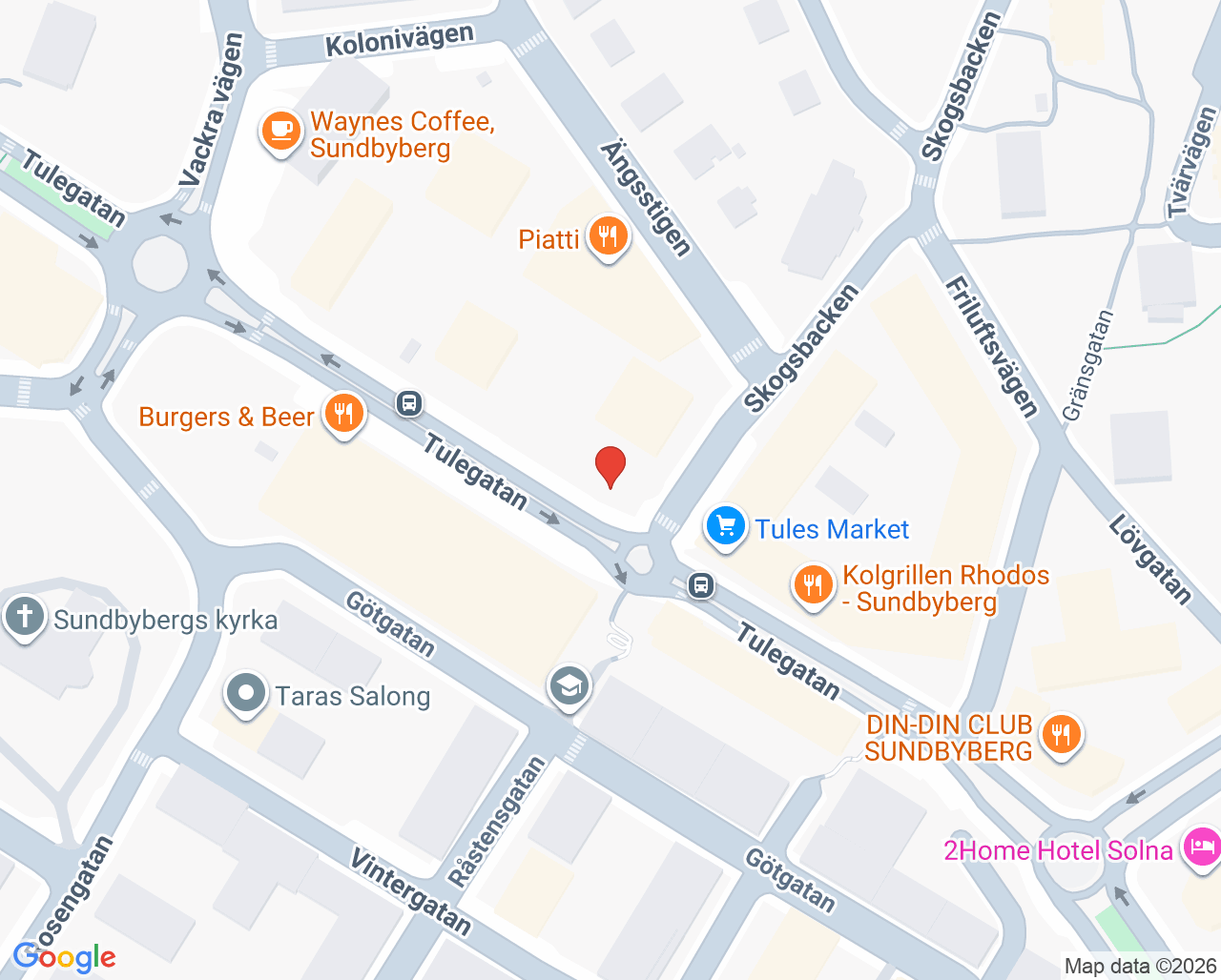 Karta till Distriktstandvården Sundbyberg