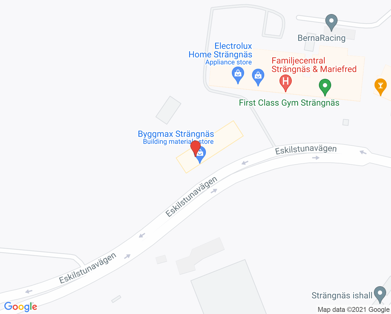 Karta till Gynekologisk cellprovtagning Strängnäs, Barnmorskemottagningen Familjecentralen Strängnäs, Region Sörmland