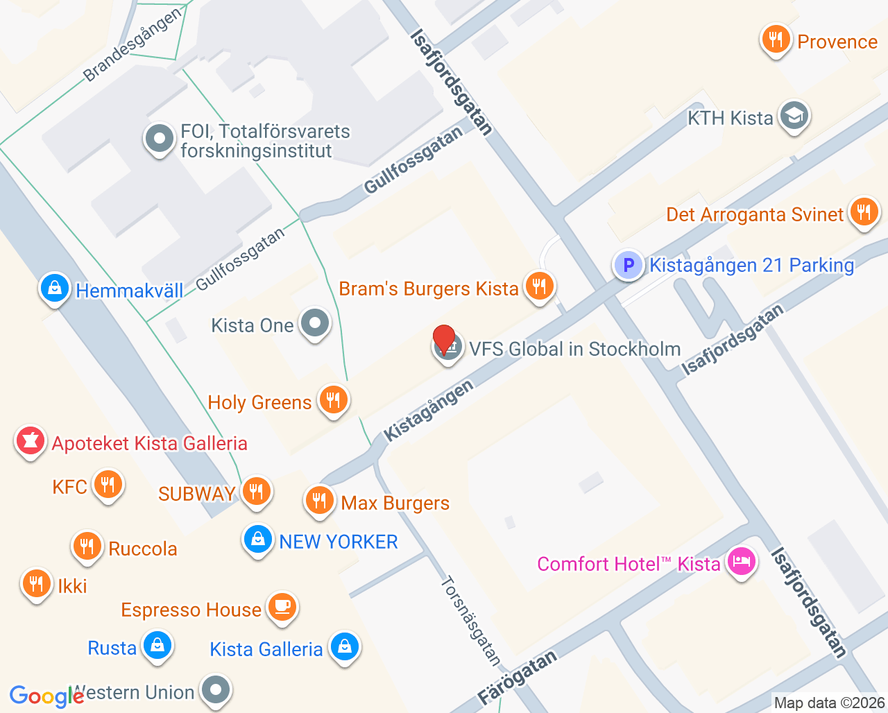Karta till Kassem Vårdcentral