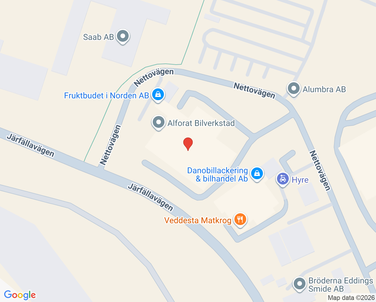 Karta till DocCura Vårdcentral, Järfälla