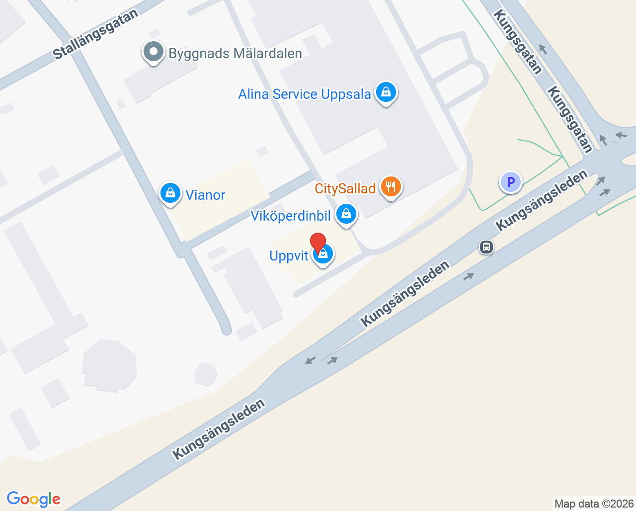 Karta till Meliva vårdcentral Kungshörnet