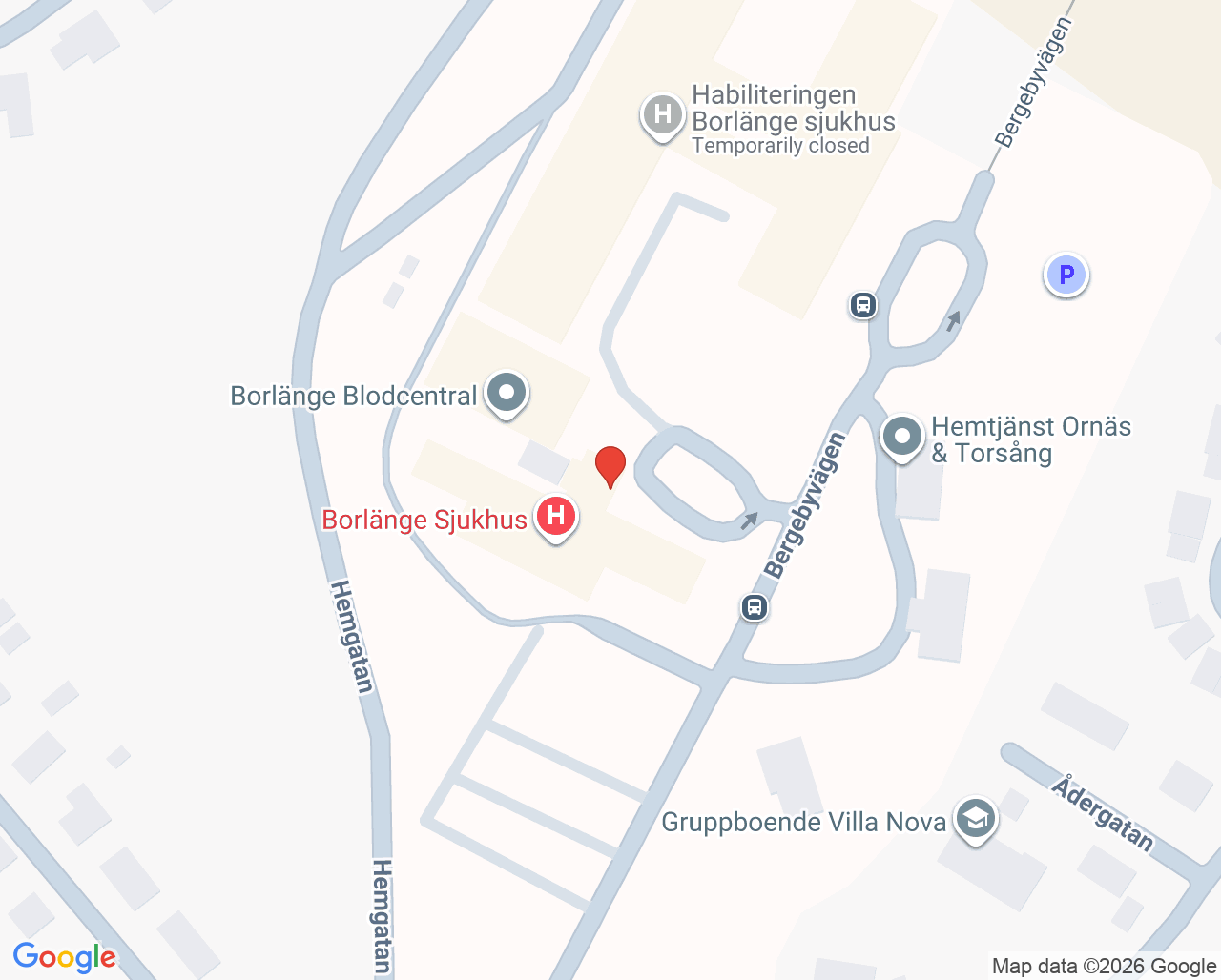 Karta till Provtagningscentral Borlänge