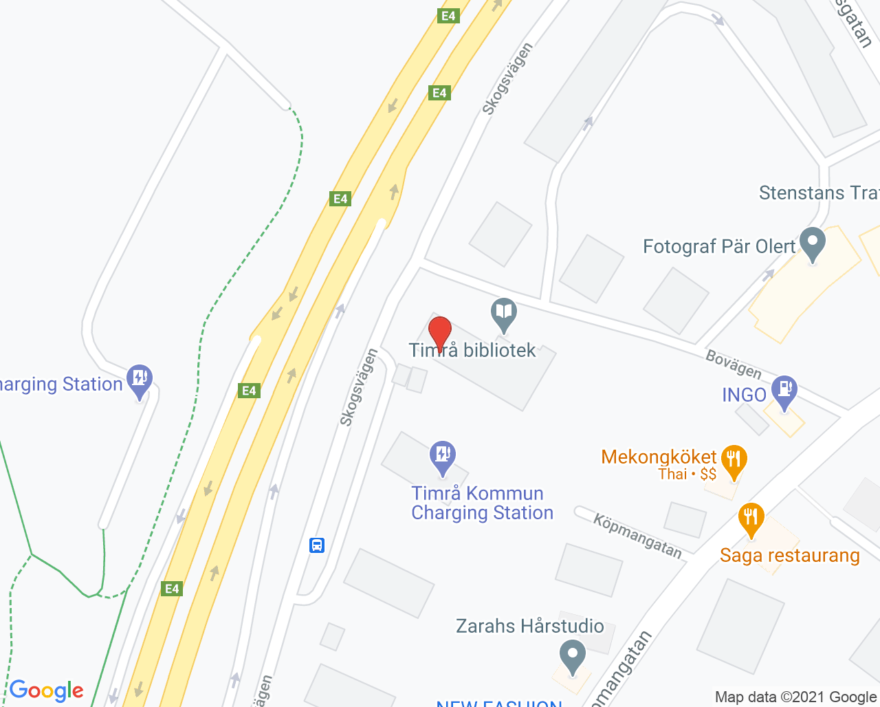 Karta till Ungdomsmottagning Timrå