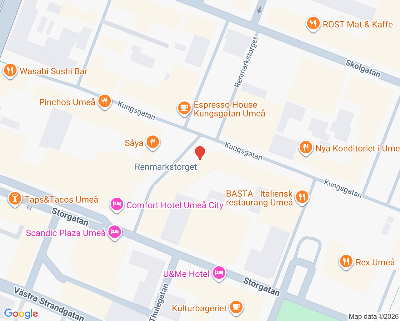 Karta till Oral Care Renmarkstorget