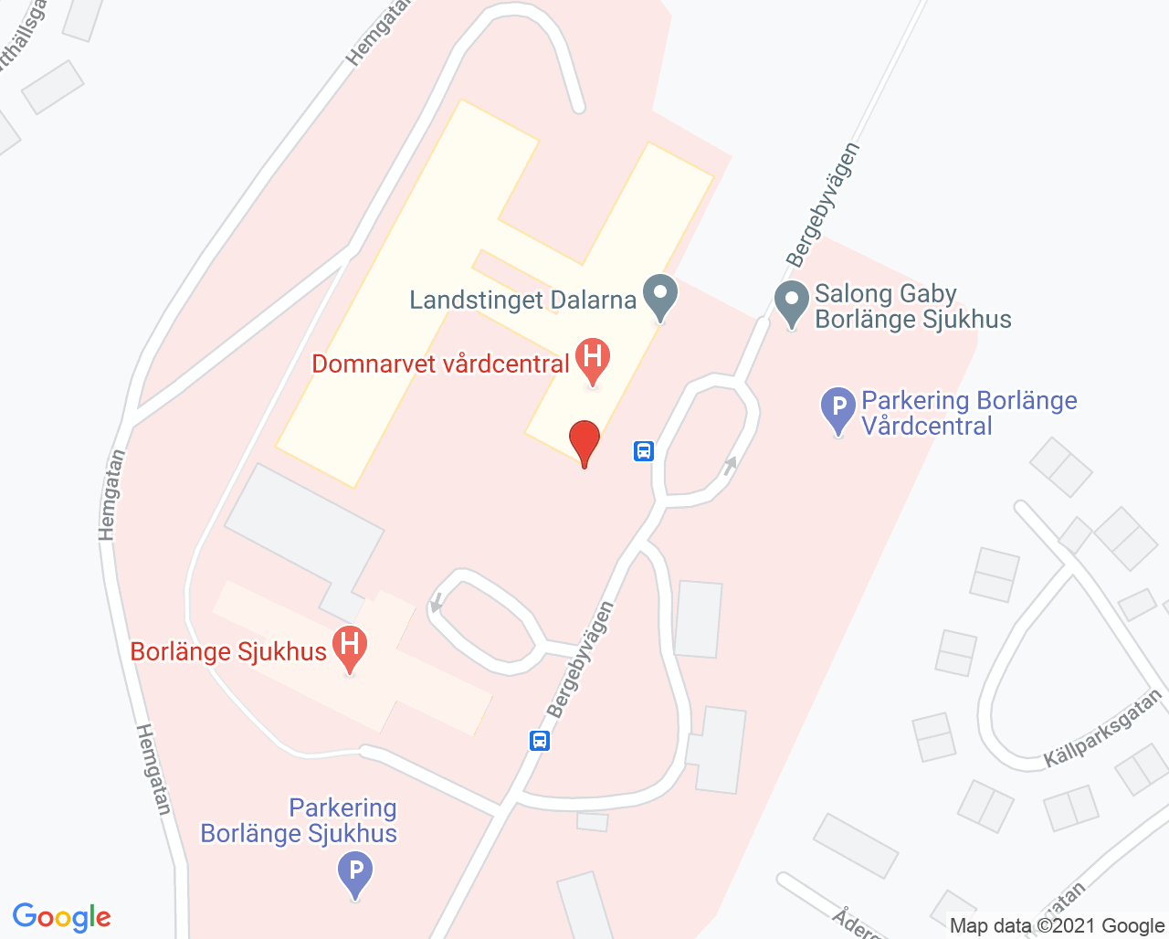 Karta till Bild- och funktionsmedicin Borlänge