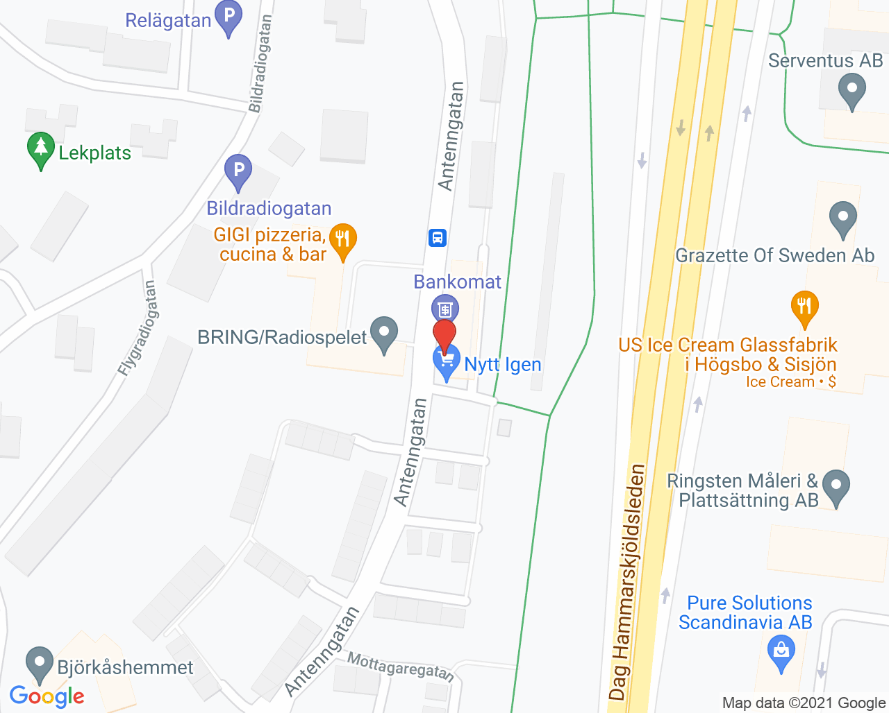 Karta till Radiotorgets Tandvård AB, Västra Frölunda