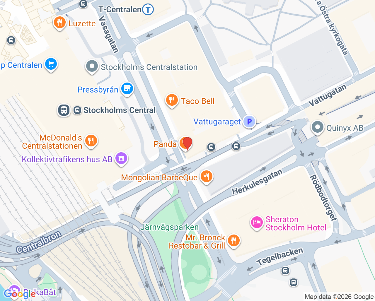 Karta till Aqua Dental Centralen