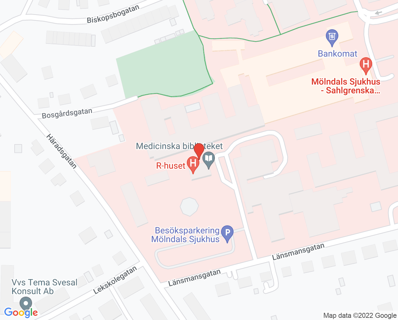 Karta till Avdelning 231, Mölndal