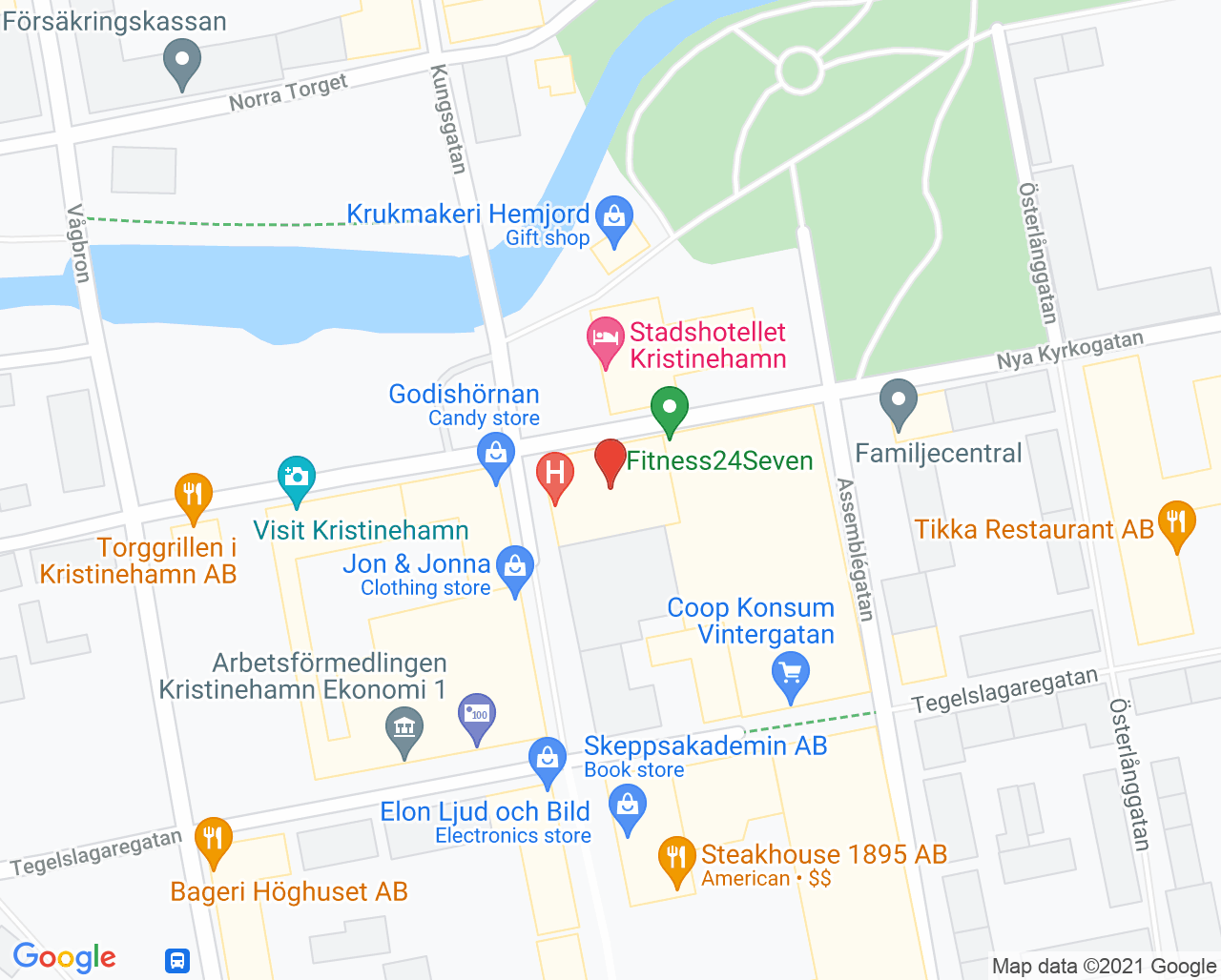 Karta till Smile Kristinehamn