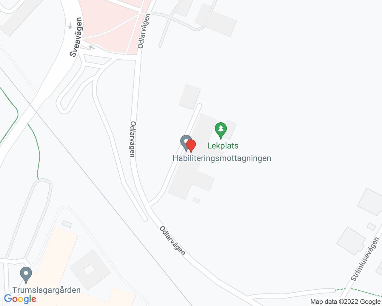 Karta till Habiliteringsmottagningen Eskilstuna, Eskilstuna