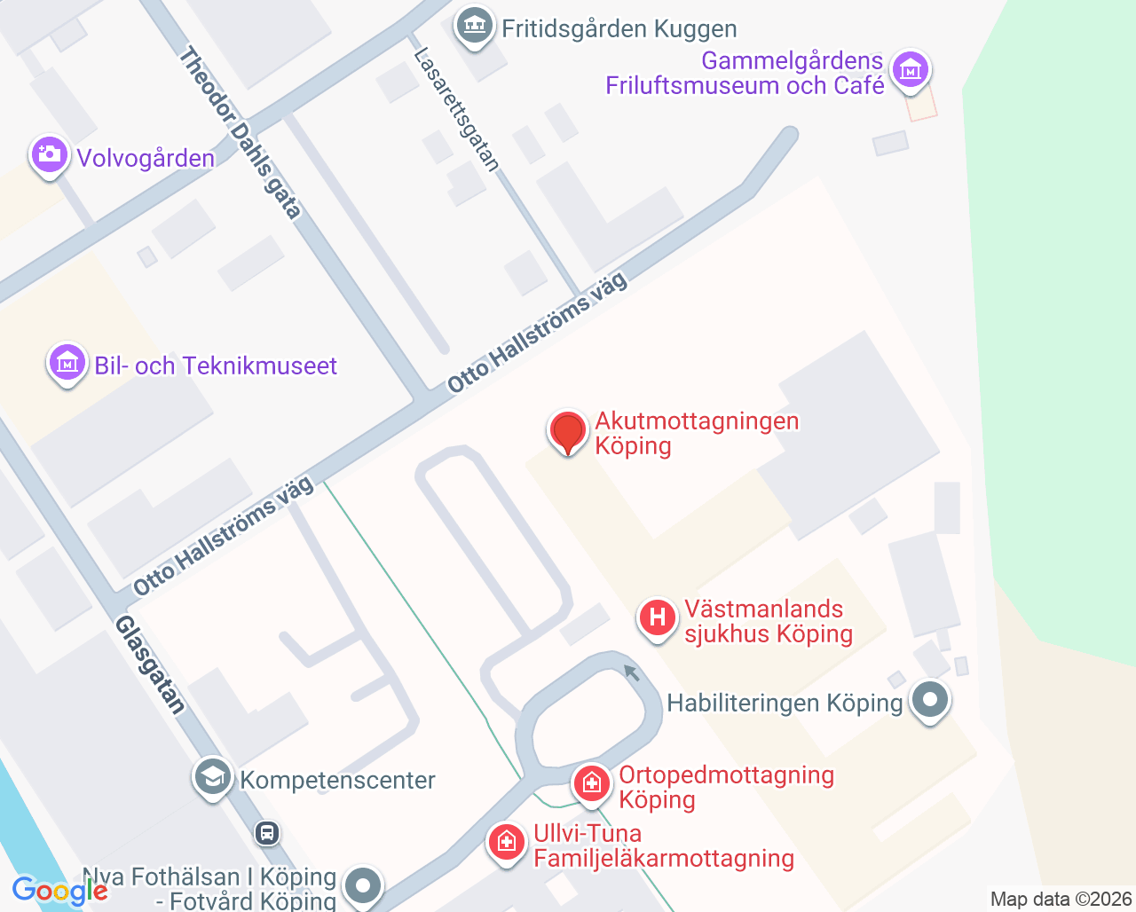 Karta till Närakut Köping