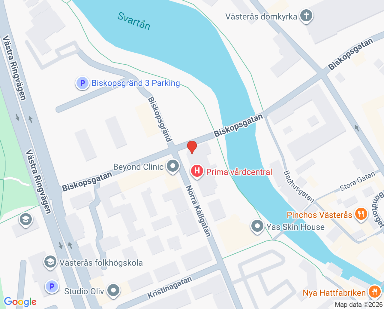 Karta till Folktandvården Västmanland AB, Inom alla kommuner i Västmanland