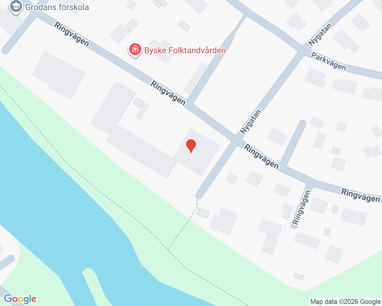 Karta till Byske hälsocentral