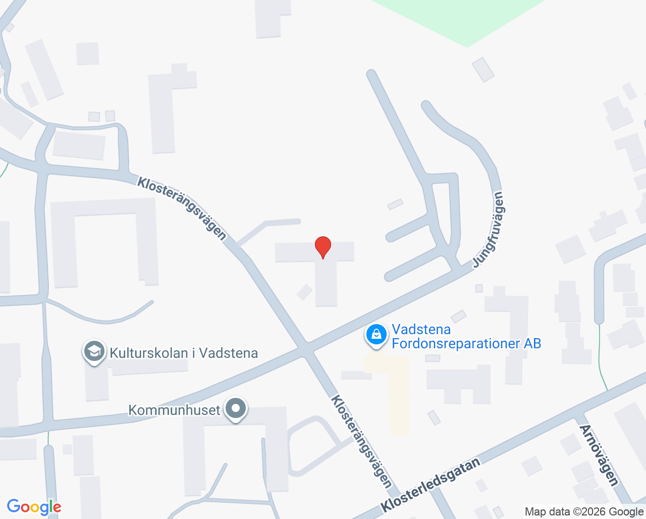 Karta till Vårdcentralen Vadstena